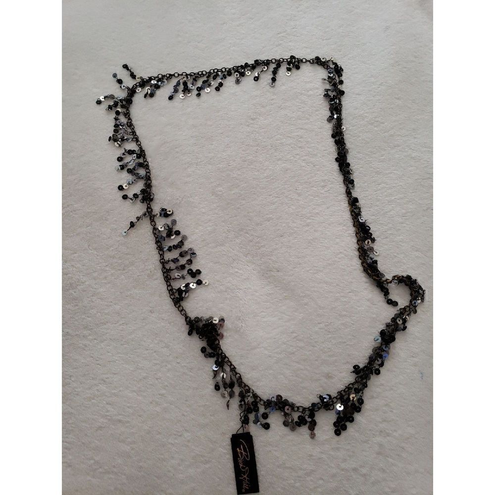 Birch Hill Black Sequined Necklace
